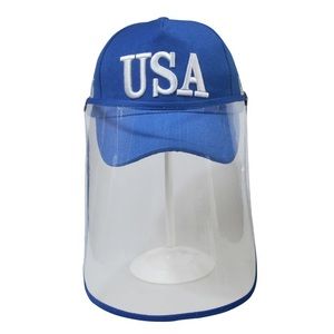 USA cap with removable shield